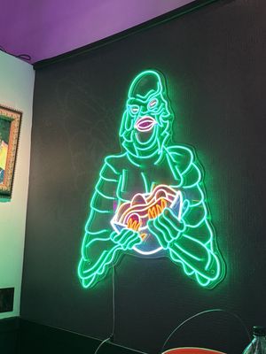 Sign😄 at Monster Vegan in Philadelphia