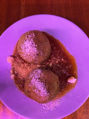 Mac & cheese balls   at Monster Vegan in Philadelphia