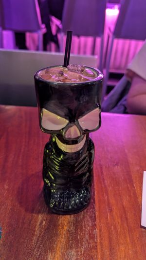 Coffin Joe coffee mocktail at Monster Vegan in Philadelphia