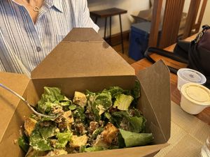 Caesar salad  at Monster Vegan in Philadelphia