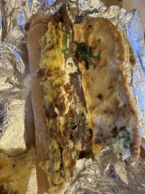 Fulsi steak sandwich. The roll was so good too, as you’d expect in Philly.  at Monster Vegan in Philadelphia