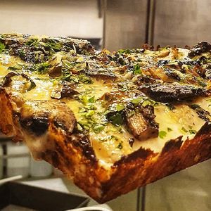 Crispy at Four Side Vegan Pizza in Manchester