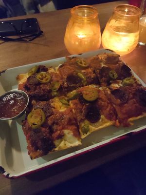 Hunni pizza at Four Side Vegan Pizza in Manchester