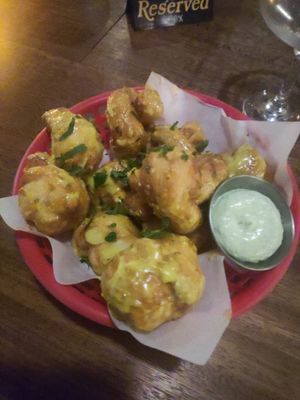 Garlic dough balls at Four Side Vegan Pizza in Manchester