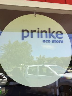 Sign at Prinke Eco Store in Norfolk Island
