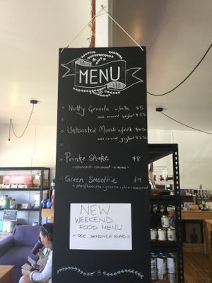 Daily menu  at Prinke Eco Store in Norfolk Island