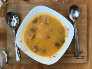 Pumpkin soup at Hilli Restaurant & Cafe in Norfolk Island