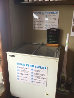 Freezer at The Olive Cafe in Norfolk Island