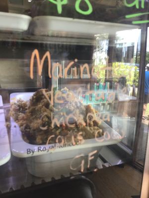 Daily salad at The Olive Cafe in Norfolk Island