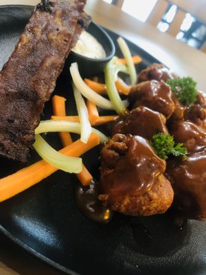 Buffaloes and bacon at Carrots The Vegan Kitchen in Bangkok