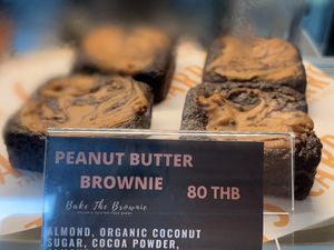Peanut butter brownie   at Carrots The Vegan Kitchen in Bangkok