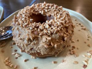 PB donut  at Carrots The Vegan Kitchen in Bangkok