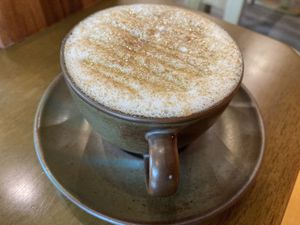 Salted caramel latte  at Carrots The Vegan Kitchen in Bangkok