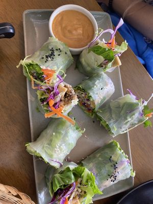 Fresh rolls  at Carrots The Vegan Kitchen in Bangkok
