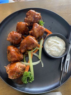 Cauliflower wings  at Carrots The Vegan Kitchen in Bangkok