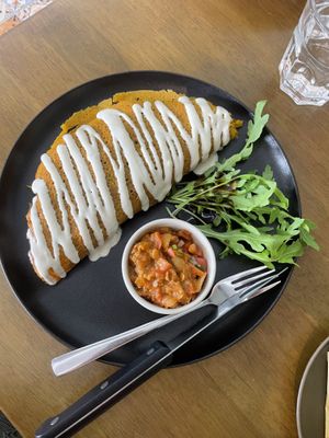 Kichererbsen Omelette   at Carrots The Vegan Kitchen in Bangkok