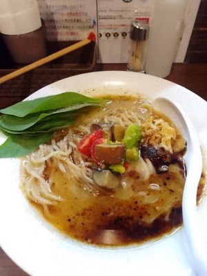 Another shot of the noodle bowl at Dashiro だし廊 in Sendai