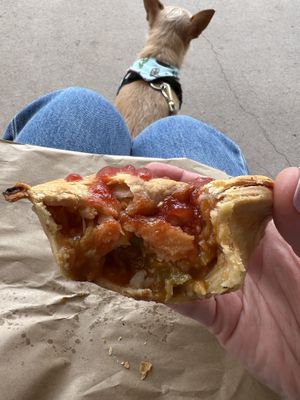 Vegan pie  at The Braidwood Bakery in Braidwood