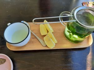 Fresh mint tea at Guyala Cafe in Cairns
