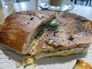 The bread is soft and delicious   at Guyala Cafe in Cairns