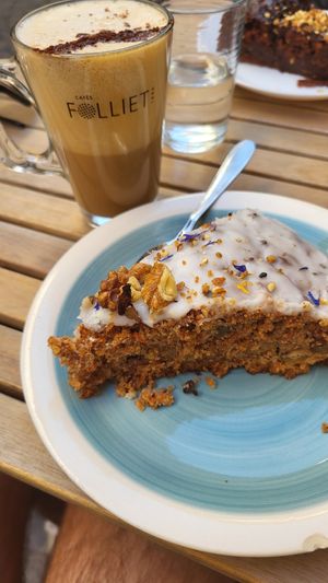 Carrot cake at Chez Gaïa in Chambery