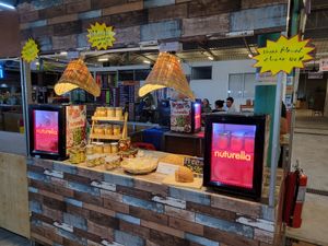 The stand at Nuturella in Koh Phangan