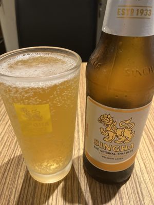 Thai beer  at Shimiran Thai Food Cafe in Tokyo