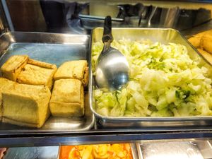 Veggies and tofu at Pure Heart 清心素食 in Central Singapore