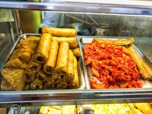 Spring rolls etc at Pure Heart 清心素食 in Central Singapore
