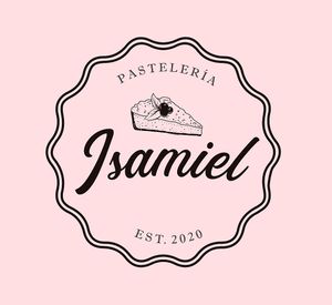 logo at Isamiel Pasteleria in Bogota