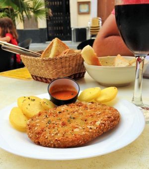 La Cueva de Plocia 'Veggie Burger' at La Cueva  De Plocia in Cadiz