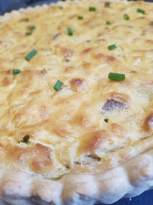 The quiche Lorraine, So yummy 🤤 at La Dame au Cerf in Nice