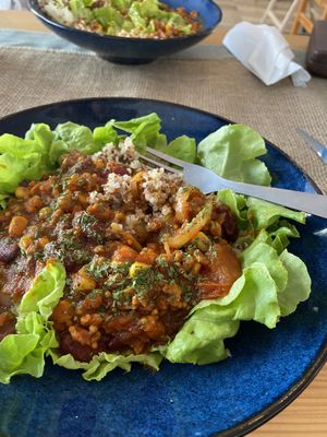 Chili sin carne  at La Dame au Cerf in Nice