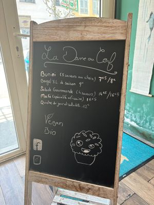 Menu at La Dame au Cerf in Nice