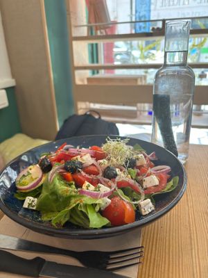 Greek salad at La Dame au Cerf in Nice