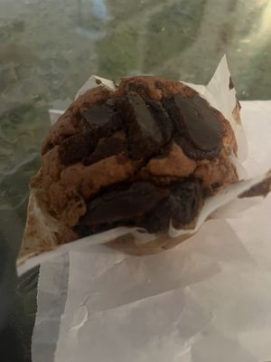 Chocolate chip muffin  at Lucky Tree in Raleigh