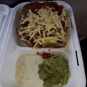 Chilli jackfruit nachos (very tasty!) at Puku Ora in Gisborne