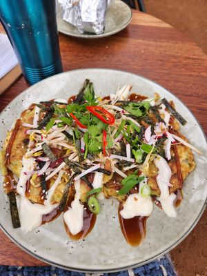 Japanese pancake 🤤 at Garden Eats in Dwellingup