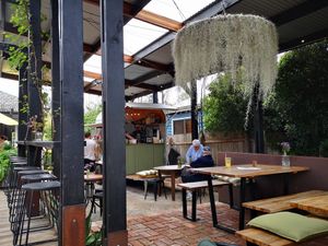 Plenty of seating at Garden Eats in Dwellingup