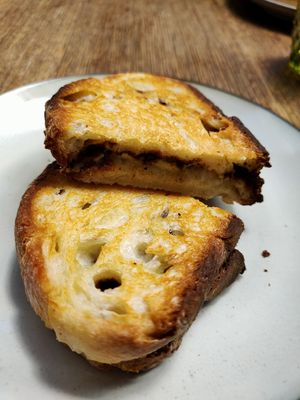 Vegemite and cheese toastie at Garden Eats in Dwellingup