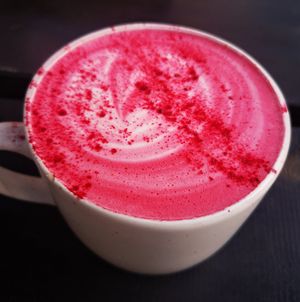 Oat Beetroot Latte at Garden Eats in Dwellingup