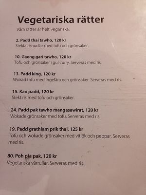 Aye, here are the other dishes at Nickys Thai in Hagersten