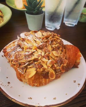 Almond croissant!! at El Avocado in La Jolla