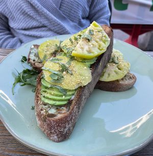 Avocado toast  at El Avocado in La Jolla