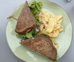 chickpea sandwich  at El Avocado in La Jolla