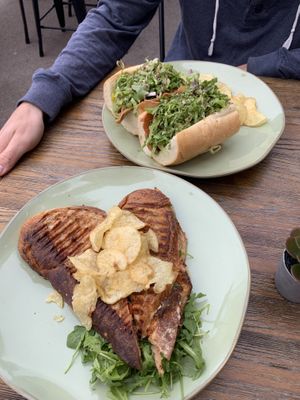 Pizza panini and cold cut sandwich  at El Avocado in La Jolla