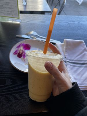 Mango madness smoothie  at El Avocado in La Jolla