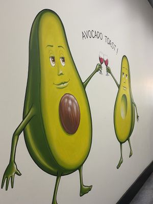Paintings  at El Avocado in La Jolla