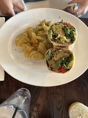 vegan wrap  at El Avocado in La Jolla
