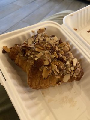 Vegan almond croissant  at El Avocado in La Jolla